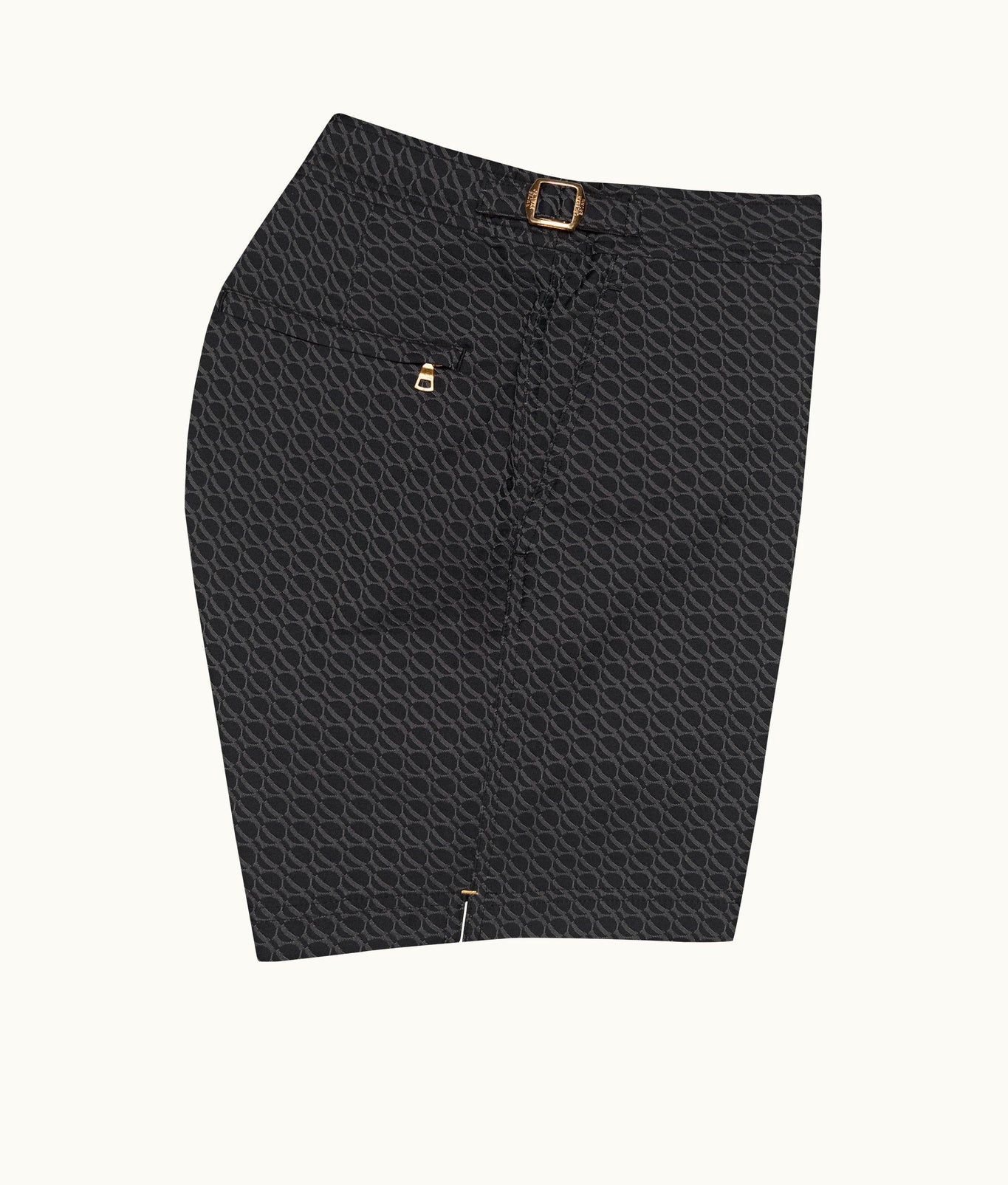 Bulldog Orbit Jacquard Mid-Length Swim Shorts | Piranha Grey