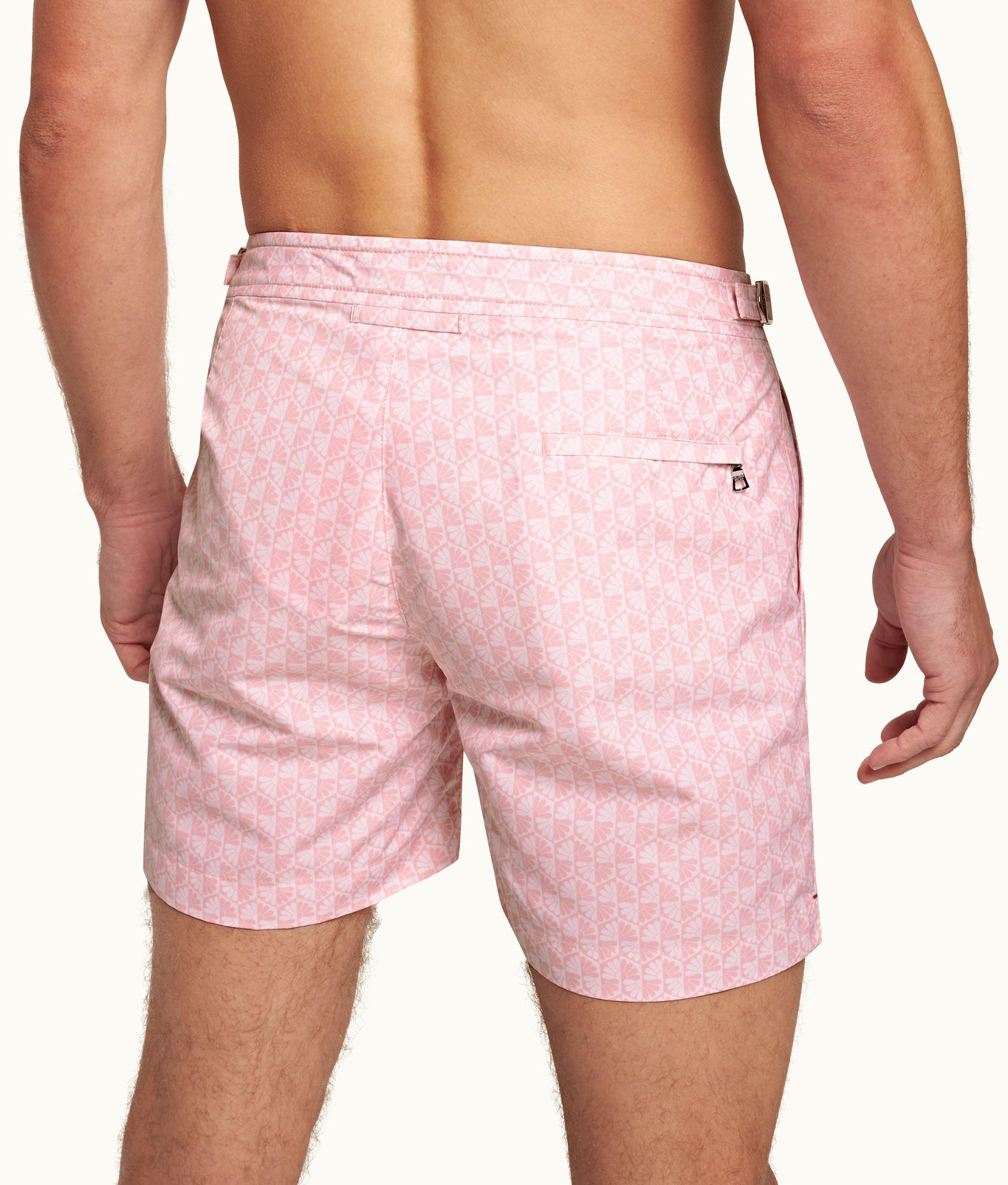 Bulldog Otaru Mid-Length Swim Shorts | Pink/White