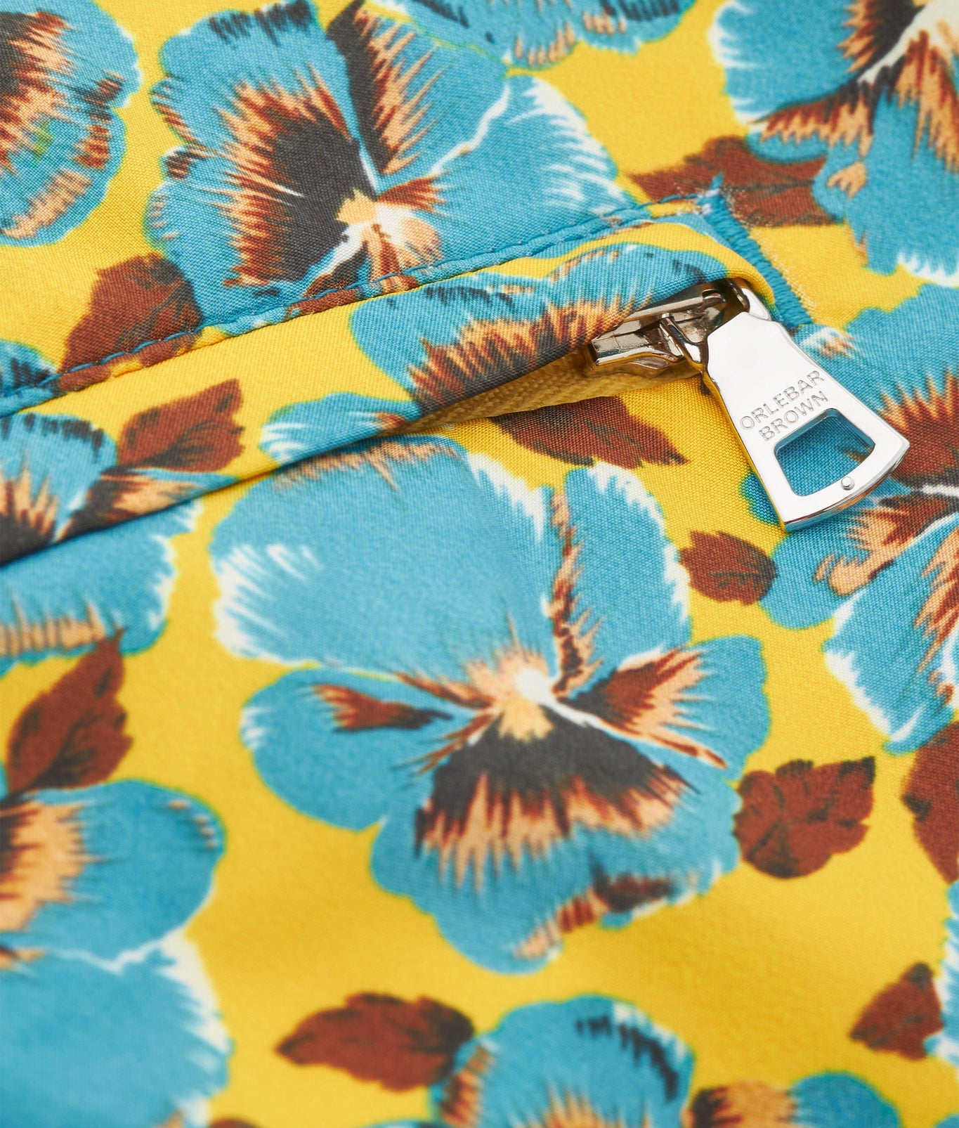 Bulldog Petal Print Mid-Length Swim Shorts | Lemon Meringue