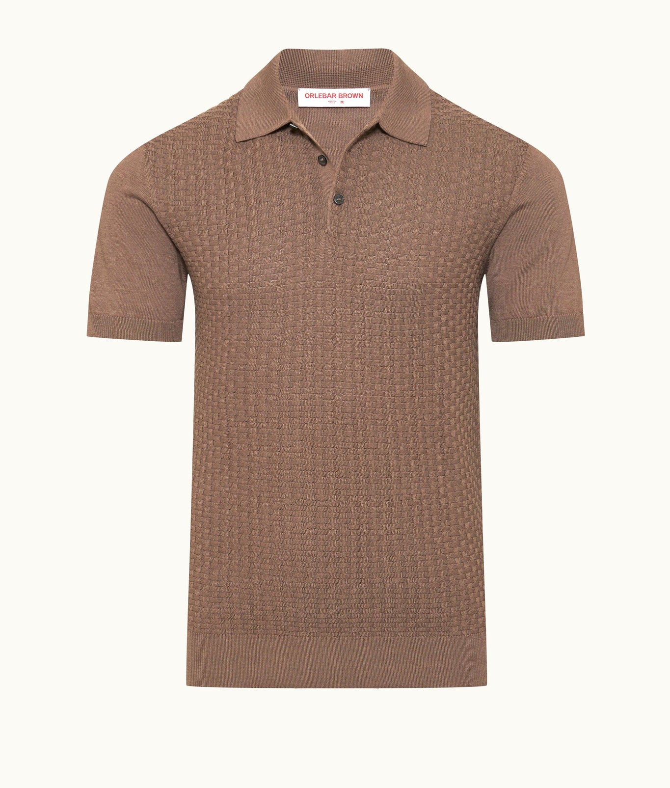 Burnham Silk Tailored Fit Jacquard Knit Silk-Cotton Polo Shirt Colour | Light Plum Wine