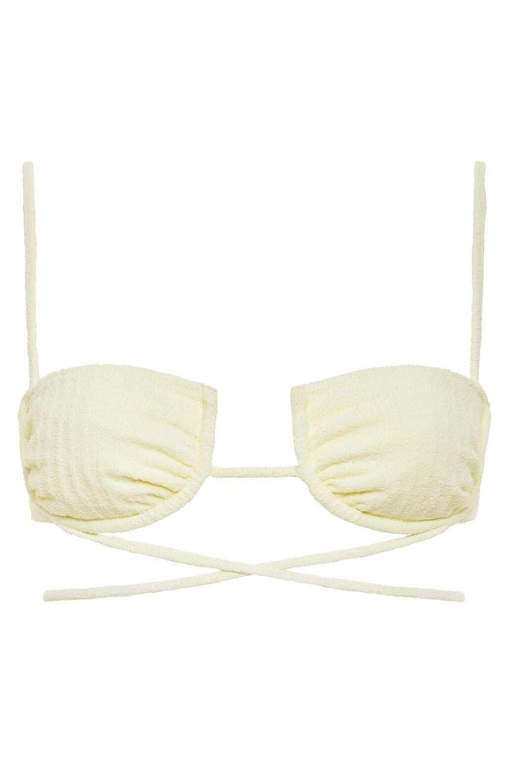 Simone Bikini Top | Buttercream Rib