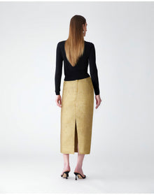 Midi Skirt | Gold