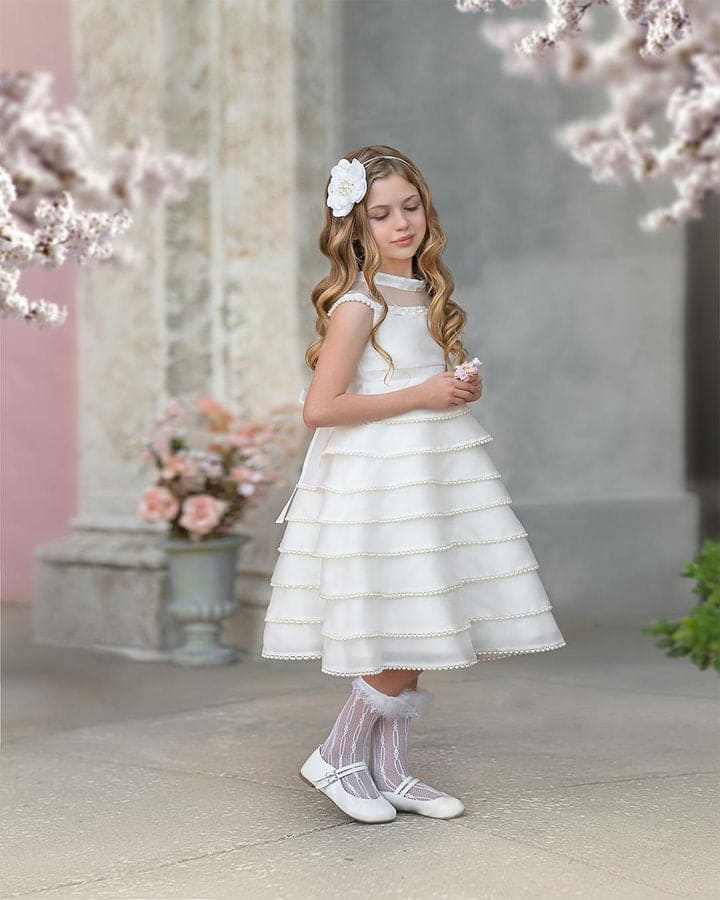Baby Girls | Ceremony Dress | White & Pearl