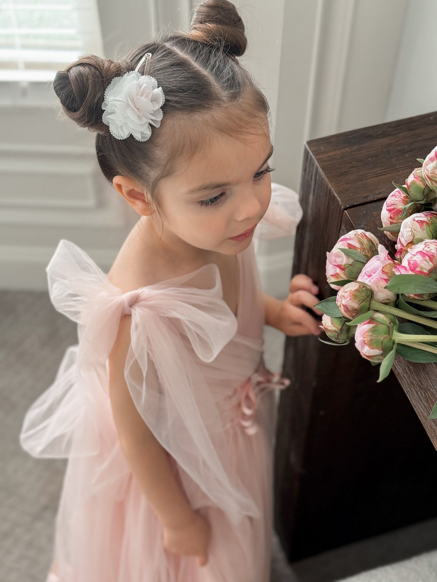 Girls | Camila Tulle Gown | Light Pink