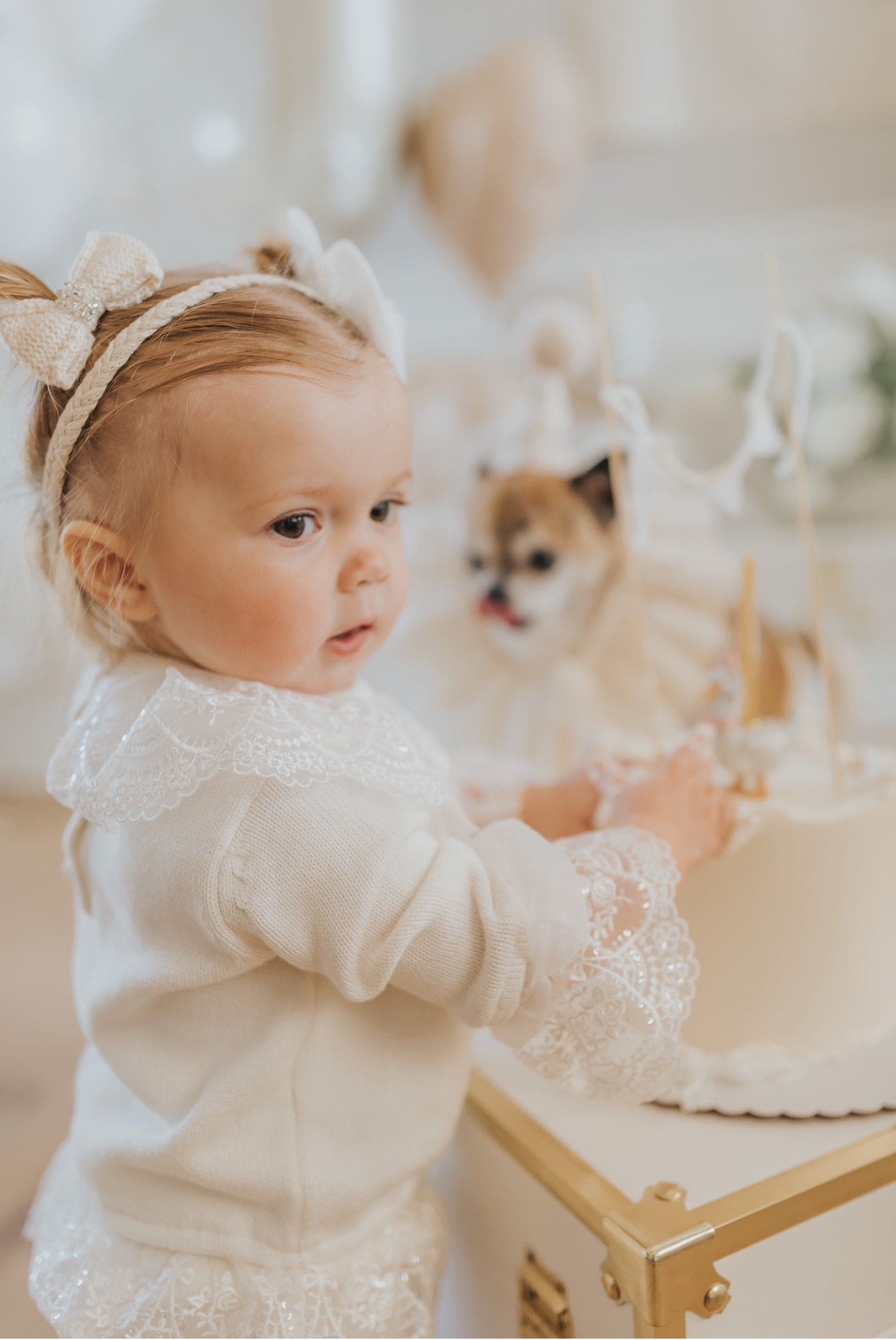 Baby Girls | Emma Cotton and Lace Top and Shorts Set | White