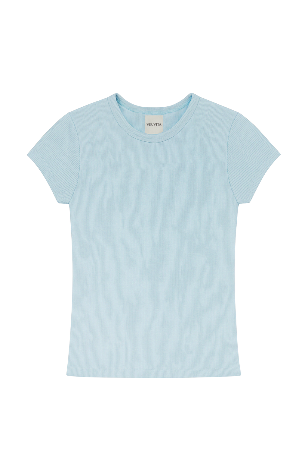 Cara Fitted Tee | Baby Blue