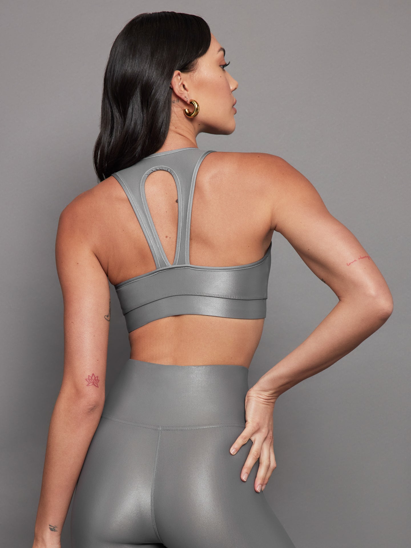 Action Bra 2.0 in Takara Shine | Steel Grey