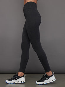 Carbon38 | Wrap Legging In Heather Melt | Charcoal Heather