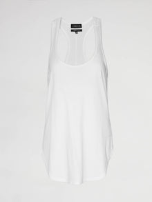 Carbon38 | Long Racerback Tank | White