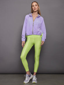 Pleated Back Running Jacket | Sweet Lavender / Acid Lime