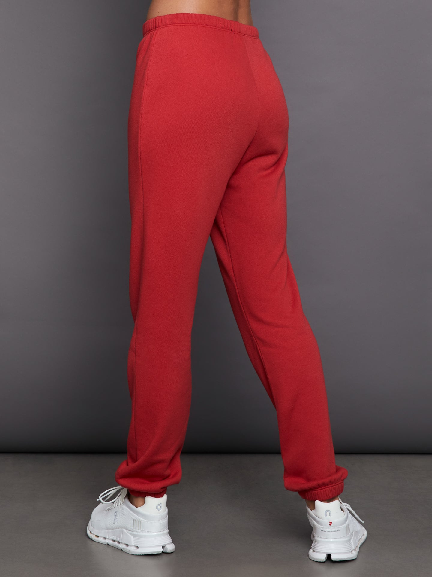 Carbon38 | Slim Leg Sweatpant | Haute Red