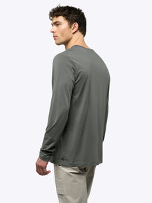 Mens | AO Forever Long Sleeve Tee | Classic-Fit PYCA Pro | Castor Grey