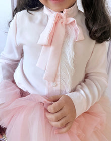 Baby Girls | Crepe Fringe Blouse | Pink