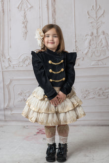 Baby Girls | Charlie Jacquard Glitter Skirt | Gold