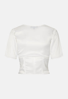 OW Collection Cecilie Corset Top | White