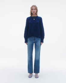 Womens | Checker Cozy Crew | Midnight