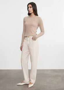 Cashmere New Classic L/S Crew | Khaki
