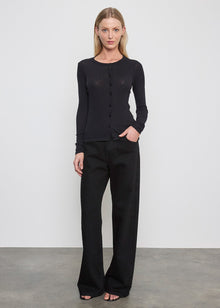 Cashmere L/S Cardigan | Black