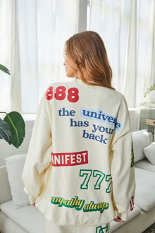 Affirmations Crewneck | Pearl Cream