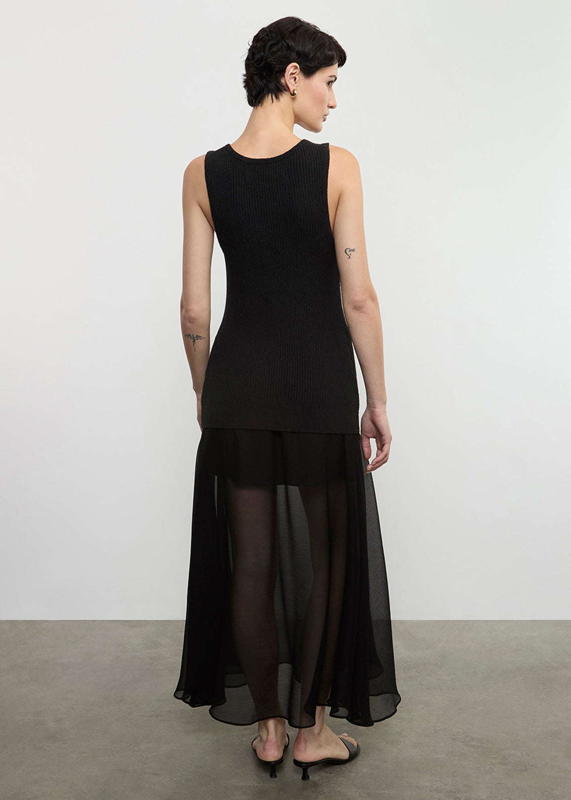 Boucle Knit Tunic | Black