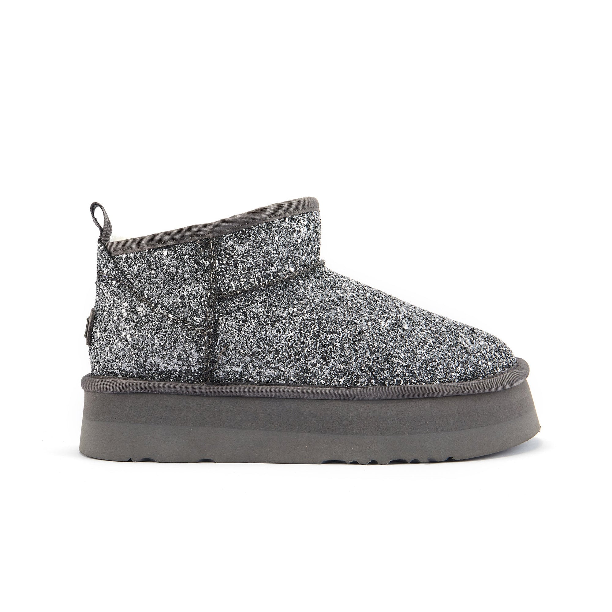 COSY ULTRA PLATFOAM GLITTER PEWTER - Australia Luxe Collective
