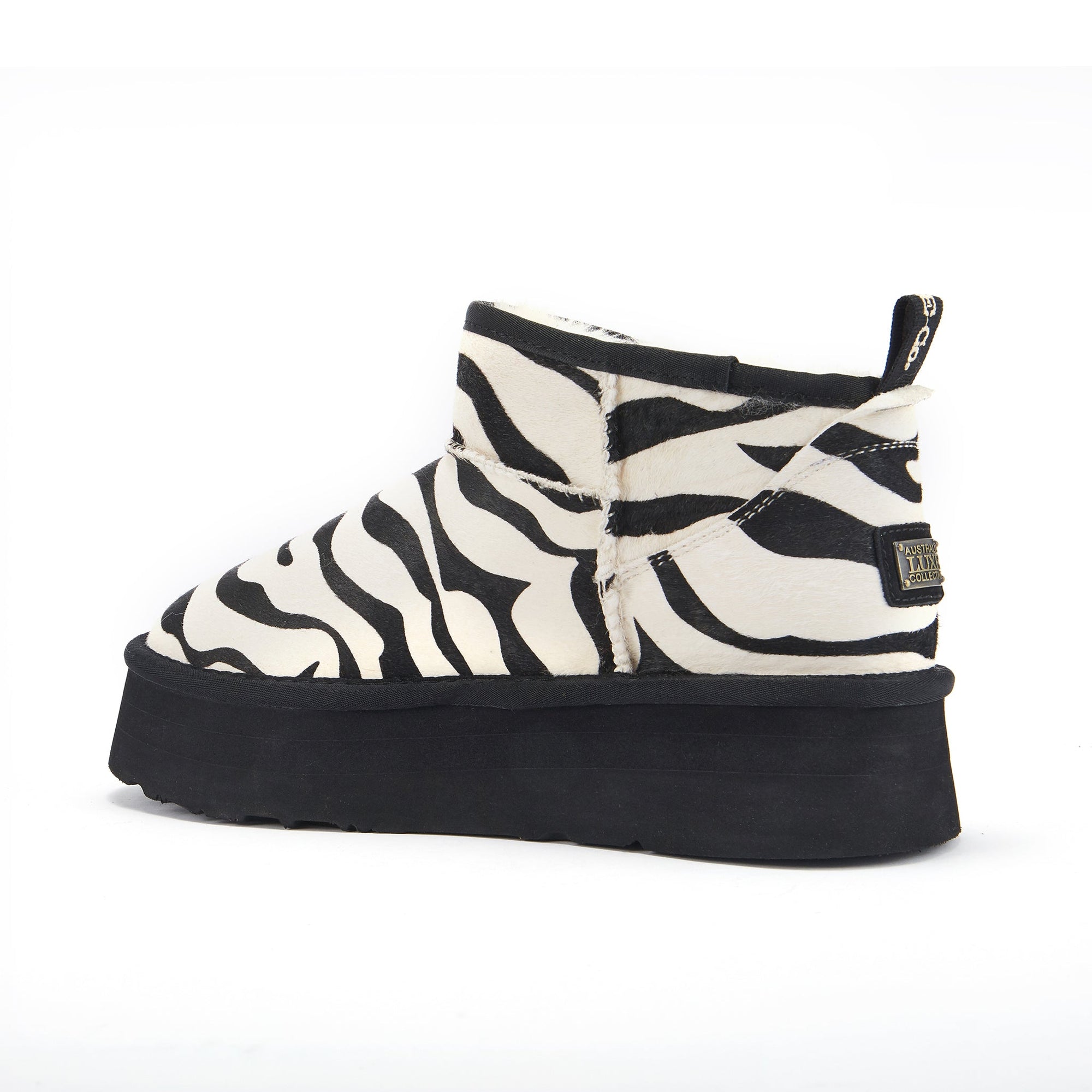 COSY ULTRA SHORT PLATFOAM BLACK ZEBRA - Australia Luxe Collective