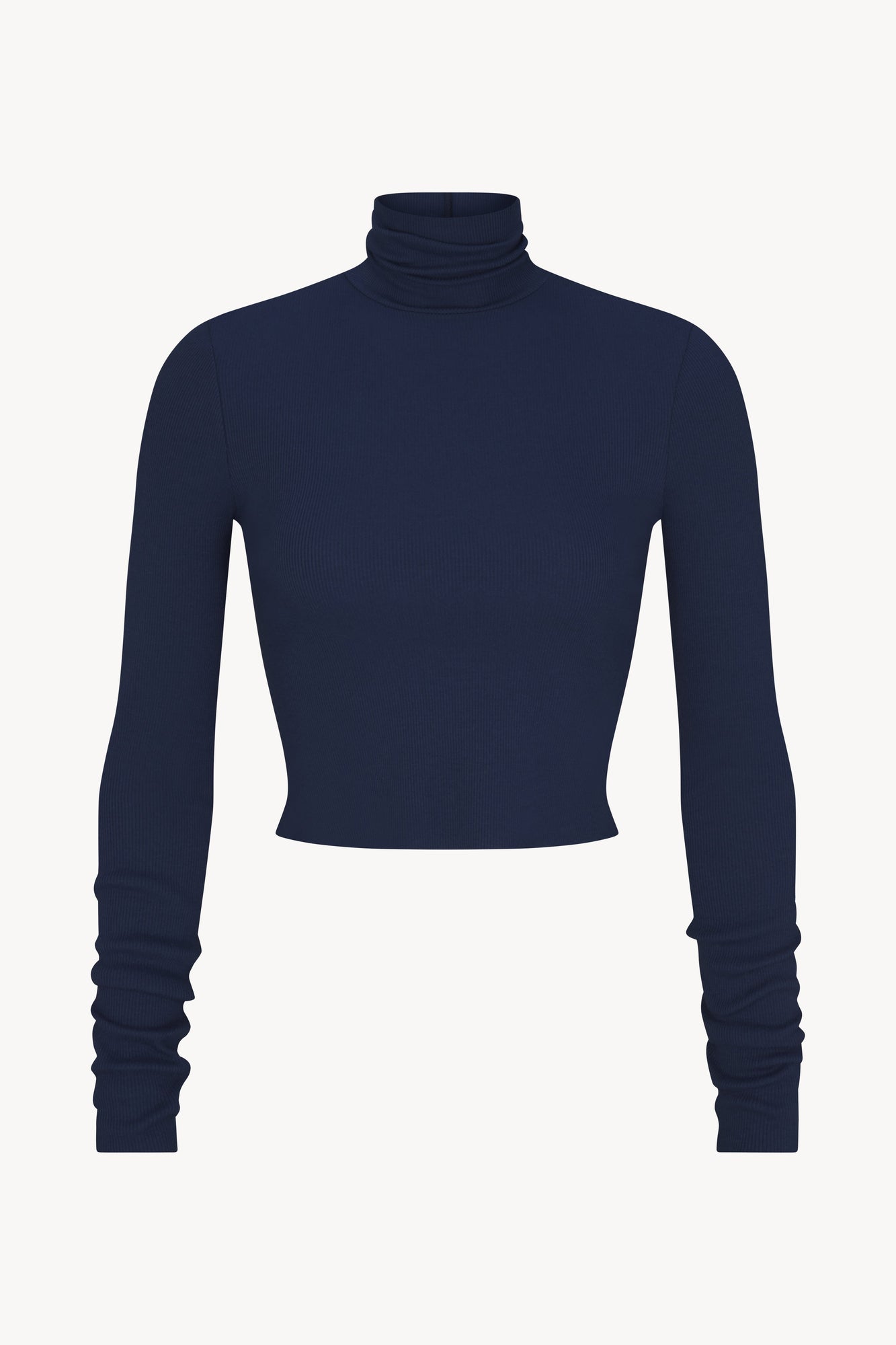 CROPPED FITTED TURTLENECK TOP - ETERNE