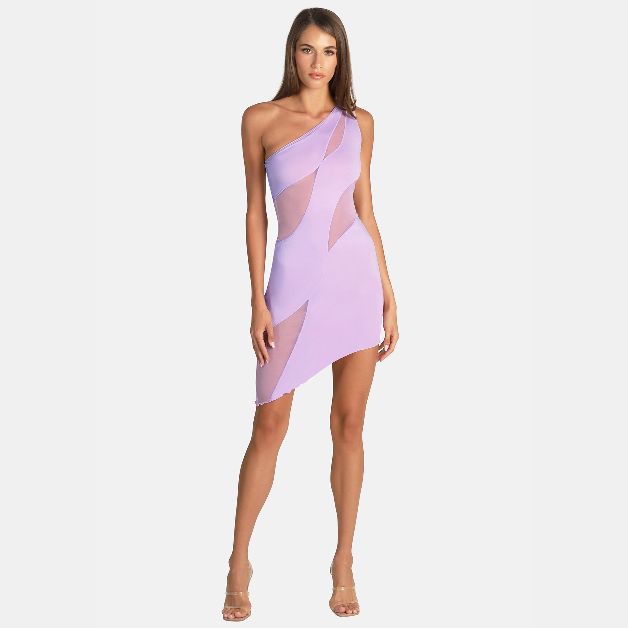 OW Collection Curve Mini Dress | Lavender