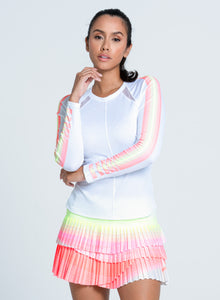 Sunset Spin Long Sleeve | White