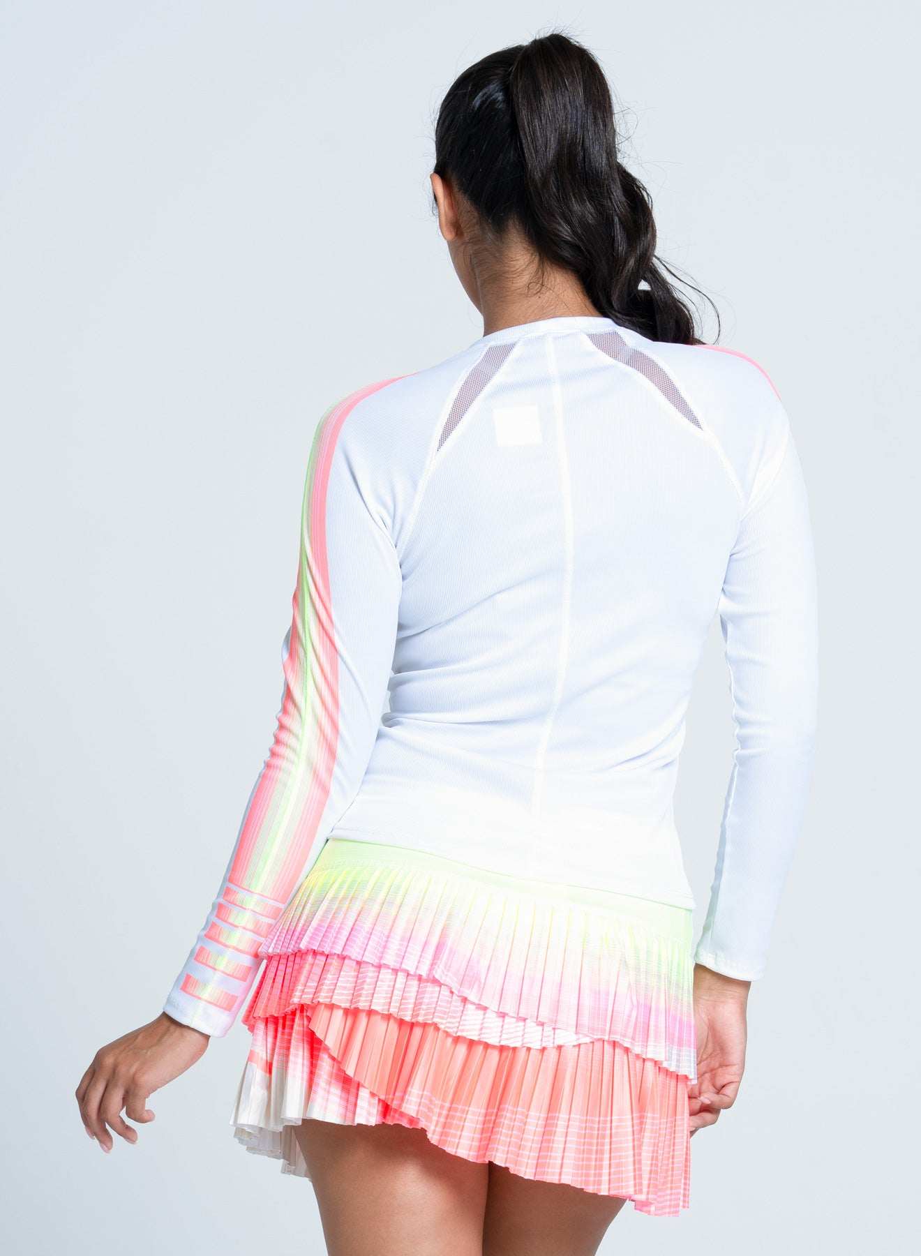 Sunset Spin Long Sleeve | White