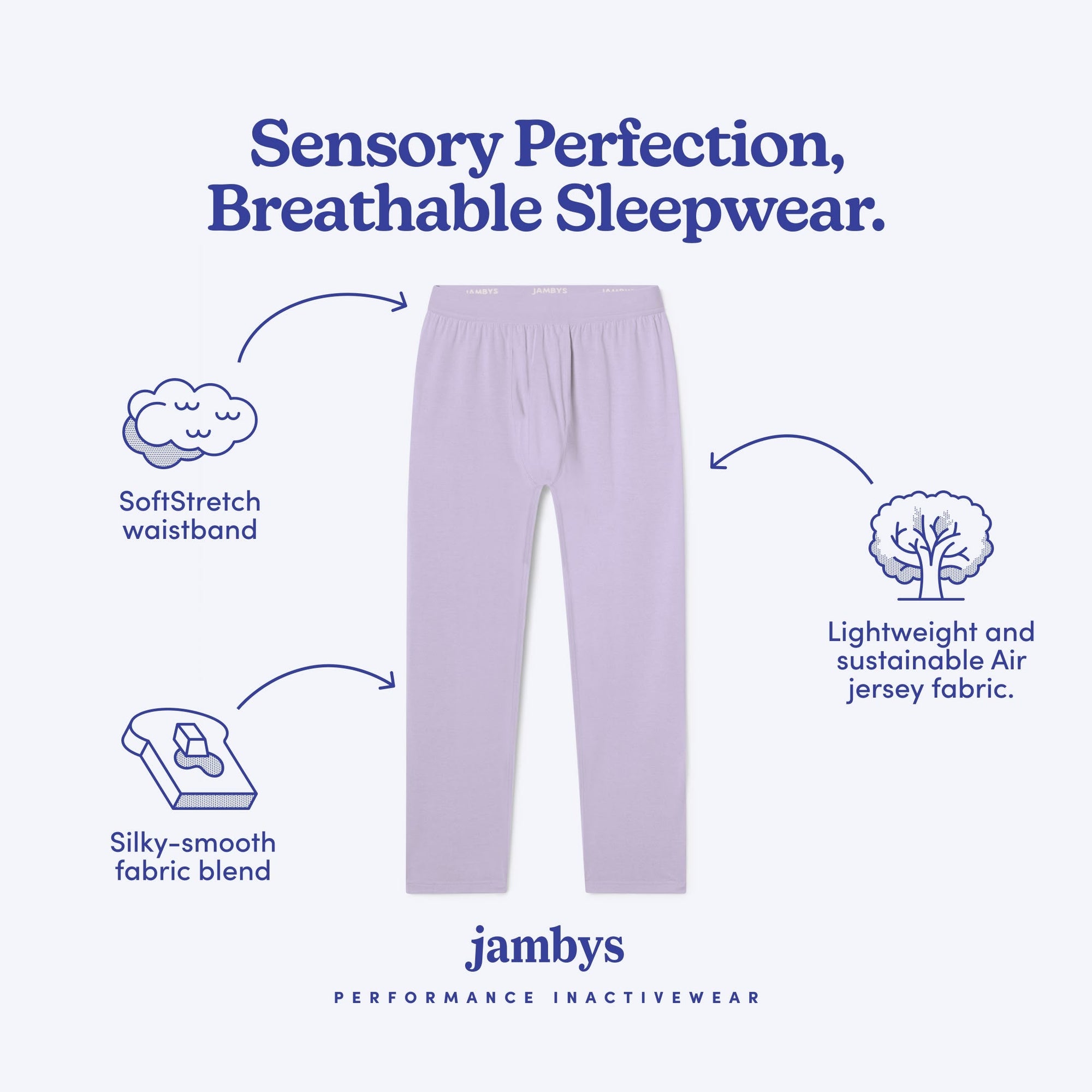 Modal Jersey Pajama Bottom | Lavender