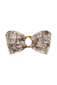 Tori Ties Bandeau Bikini Top | Camo