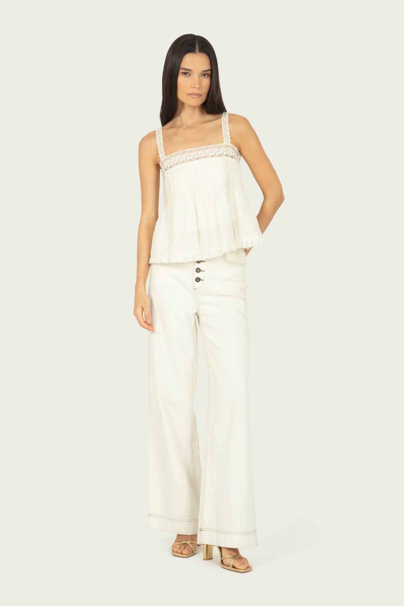 Audrey Top | Antique Creme