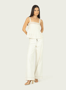 Audrey Top | Antique Creme