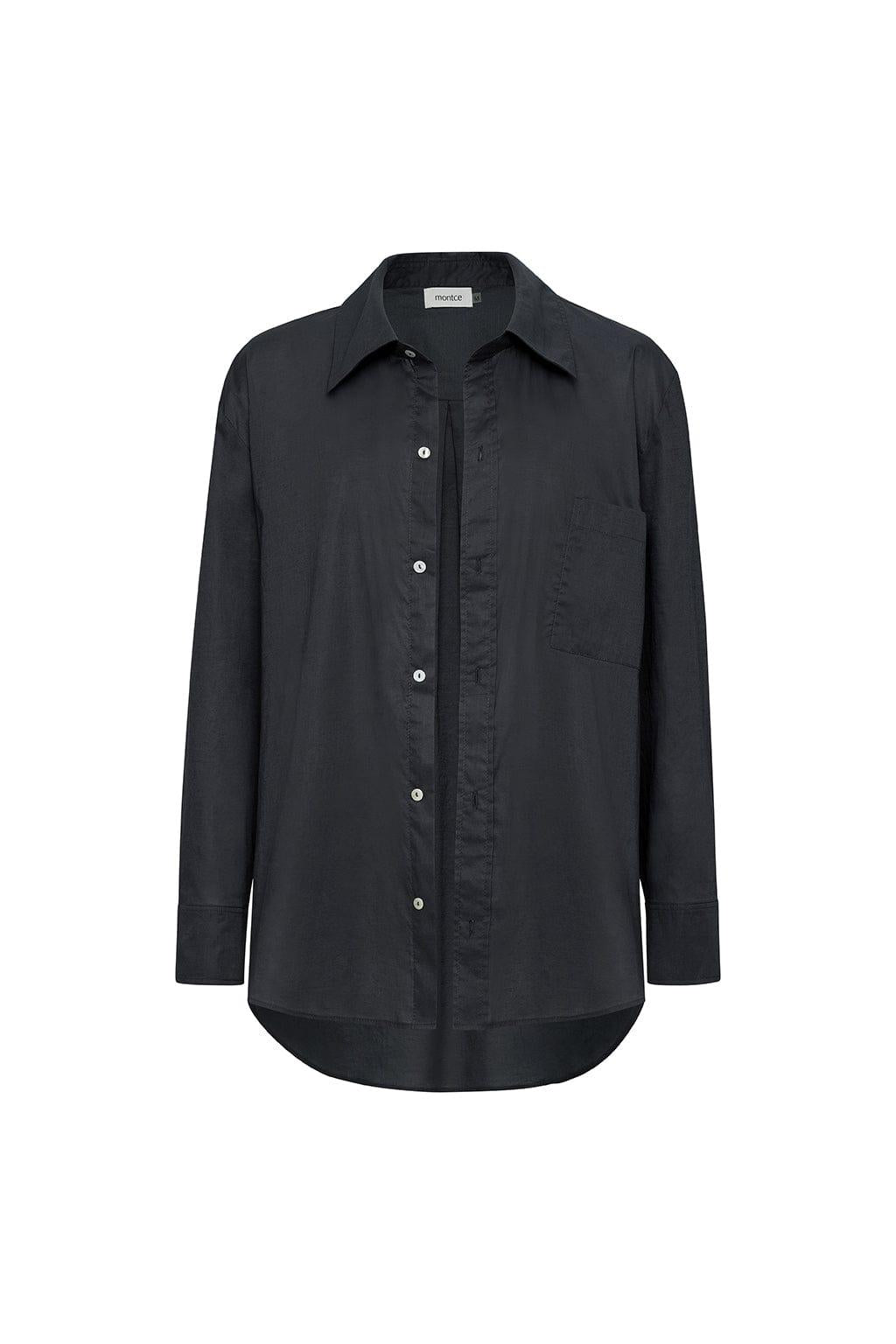 Long Sleeve Button Down Shirt | Charcoal