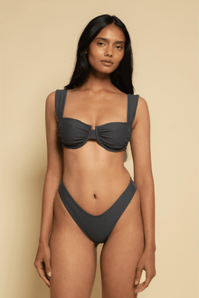 Bella Bikini Top | Charcoal