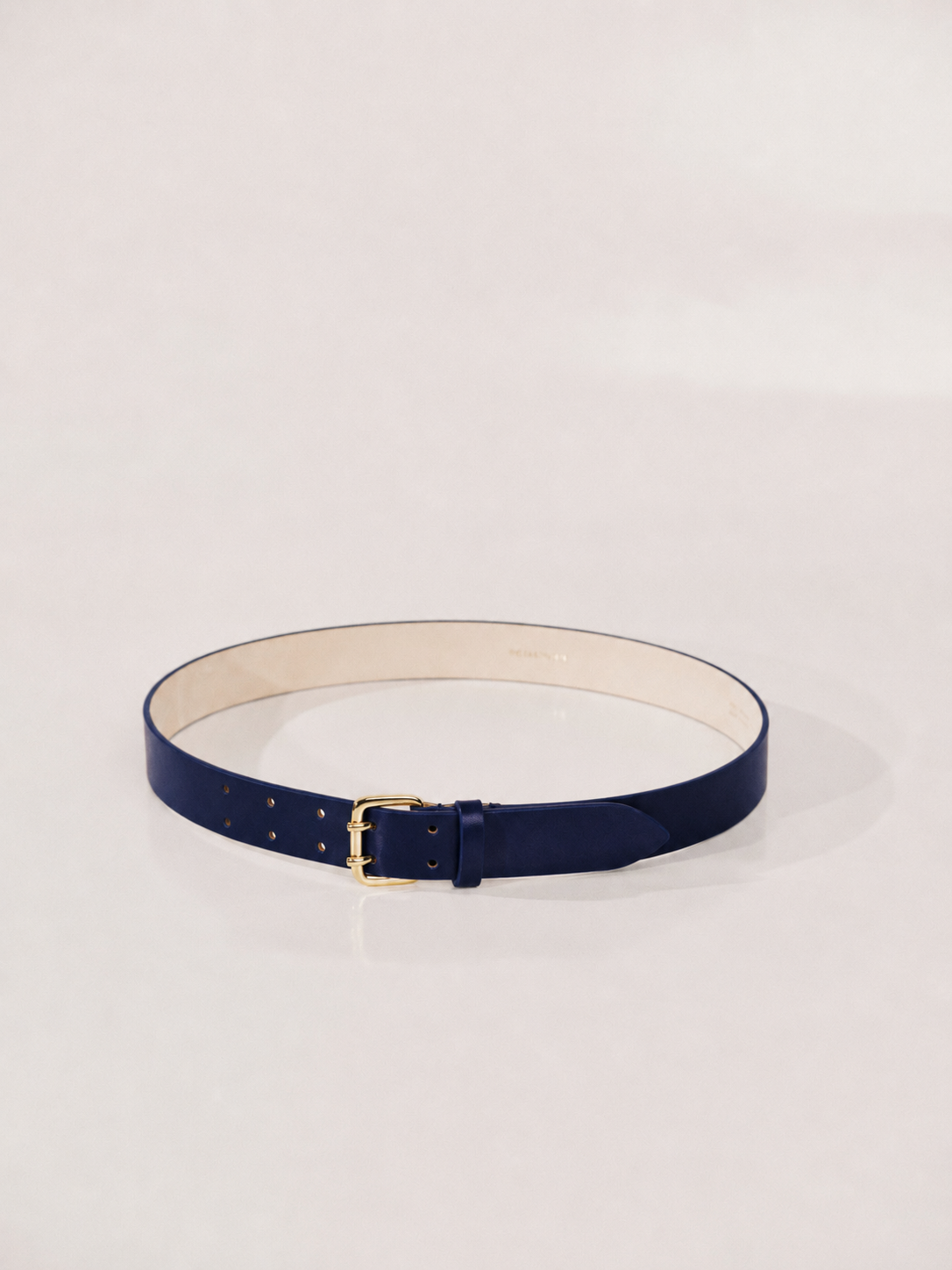 Mini Hutch Deep Belt | Navy & 24K Gold