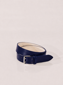 Mini Hutch Deep Belt | Navy & Silver