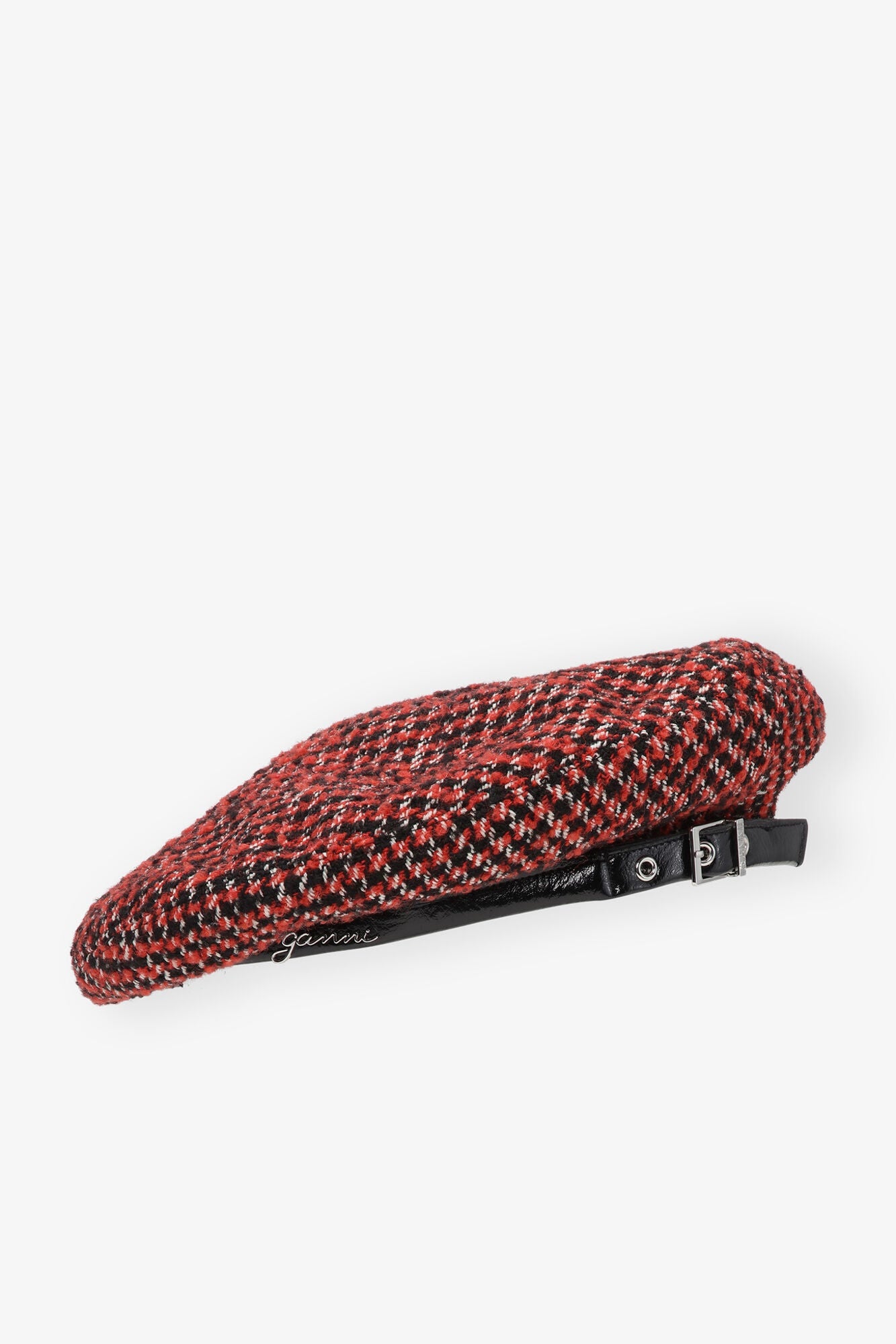 Check Beret | Racing Red