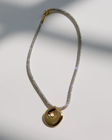 The Mercury Disc Sparkle Necklace | Silver