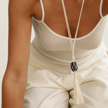 Claudette Necklace | Cream | Black