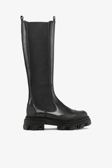 Cleated High Chelsea Boots in | Black