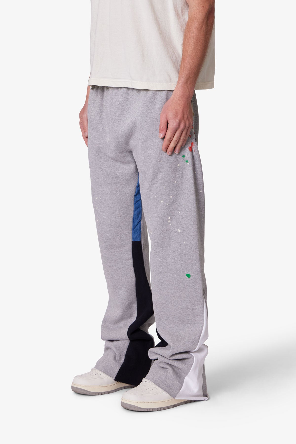 Contrast Bootcut Sweatpants | Grey