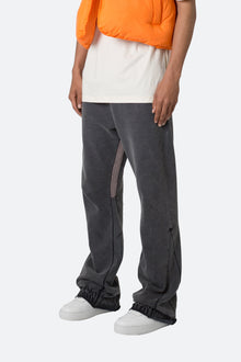 Contrast Bootcut Sweatpants | Vintage Black