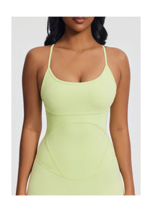 Contrology Crossback Bodysuit | Cool Matcha