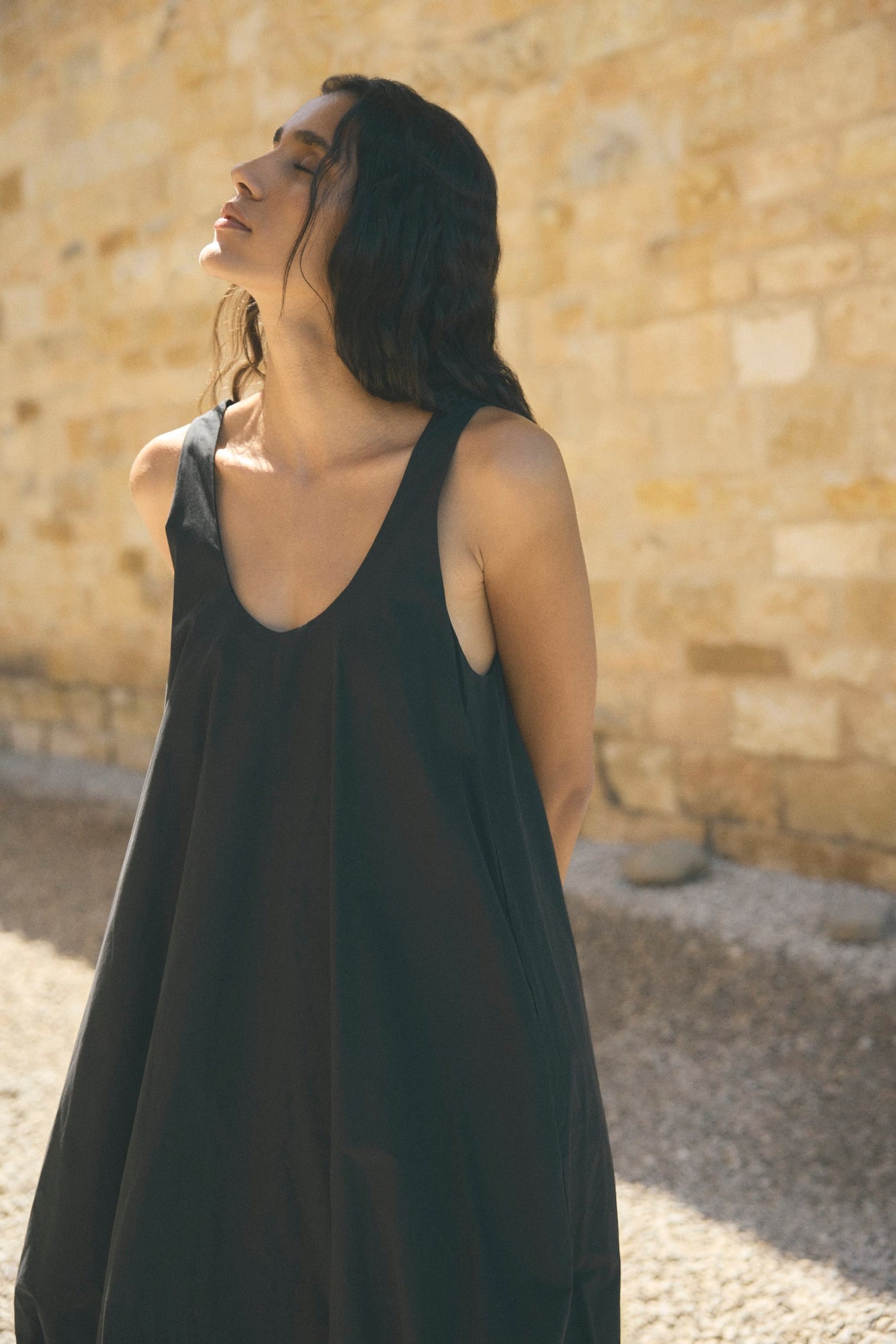 Aya | Cosima Hi-Lo Bubble-Hem Dress in Size Small
