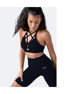 Criss Cross Front Top | Black