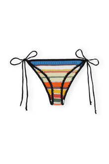 Crochet String Bikini Bottom | Beach Stripe Multi
