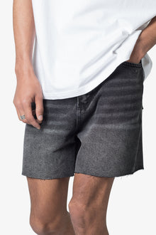 Cut Off Denim Shorts | Black