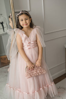 Girls | Camila Tulle Gown | Light Pink